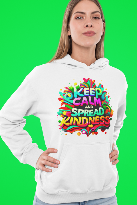 "Keep Calm And Spread Kindness" Ultimate Graphic Collection Unisex Hoodie - Karma Inc Apparel 
