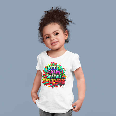 "Keep Calm And Spread Kindness" Ultimate Graphic Collection Unisex Toddler T-Shirt - Karma Inc Apparel 