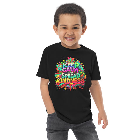 "Keep Calm And Spread Kindness" Ultimate Graphic Collection Unisex Toddler T-Shirt - Karma Inc Apparel 