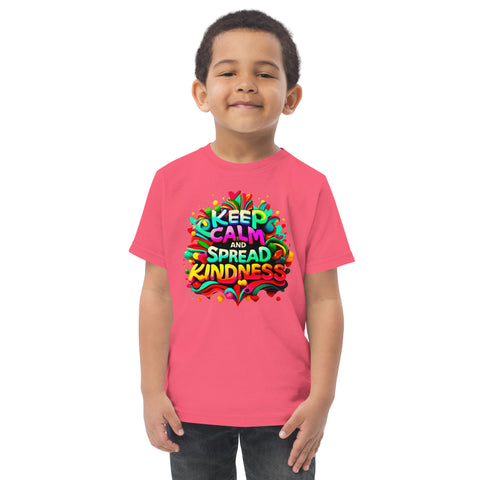 "Keep Calm And Spread Kindness" Ultimate Graphic Collection Unisex Toddler T-Shirt - Karma Inc Apparel 