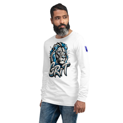 "GRIT" Detroit Lions Tribute Ultimate Graphic Collection Unisex Long Sleeve Tee - Karma Inc Apparel 