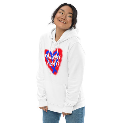 Karma Inc Apparel  Hoodie "KINDNESS ALWAYS" Organic Cotton Eco Friendly Unisex Hoodie