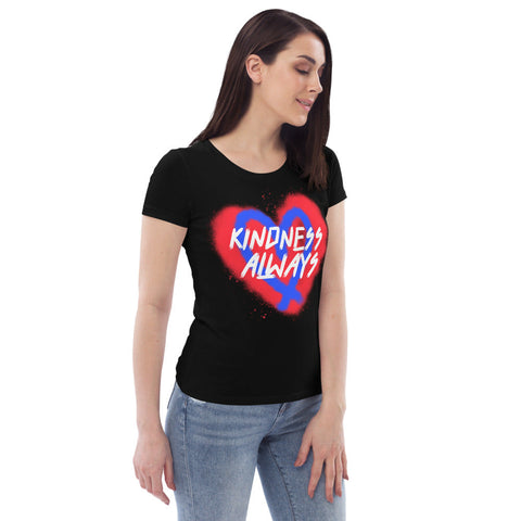 Karma Inc Apparel  "KINDNESS ALWAYS" Womens Organic Cotton T-Shirt