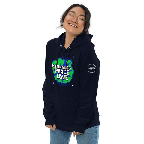 Karma Inc Apparel  "KINDNESS/PEACE/ LOVE Premium Organic Cotton Eco-Friendly Unisex Hoodie