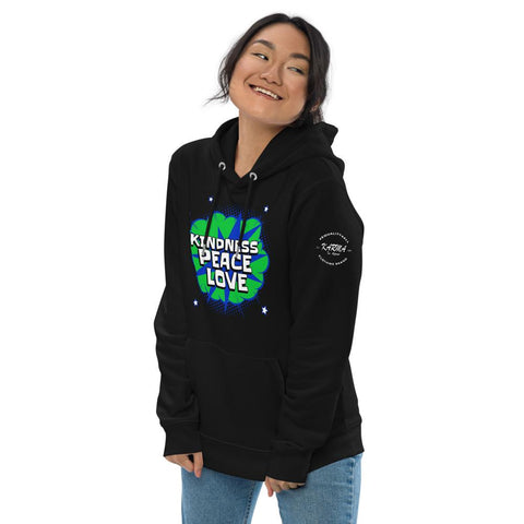 Karma Inc Apparel  "KINDNESS/PEACE/ LOVE Premium Organic Cotton Eco-Friendly Unisex Hoodie