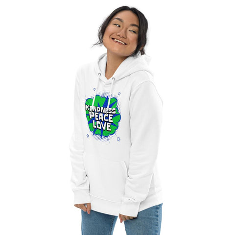 Karma Inc Apparel  "KINDNESS/PEACE/ LOVE Premium Organic Cotton Eco-Friendly Unisex Hoodie