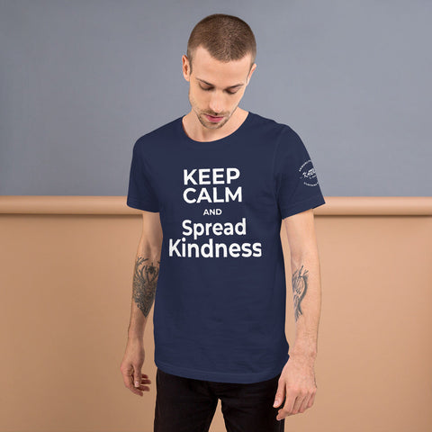 Karma Inc Apparel  Navy / XS "KEEP CALM AND SPREAD KINDNESS" Preimum Bella-Canvass Unisex T-Shirt