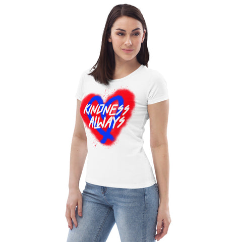 Karma Inc Apparel  Womens T-Shirt "KINDNESS ALWAYS" Womens Organic Cotton T-Shirt